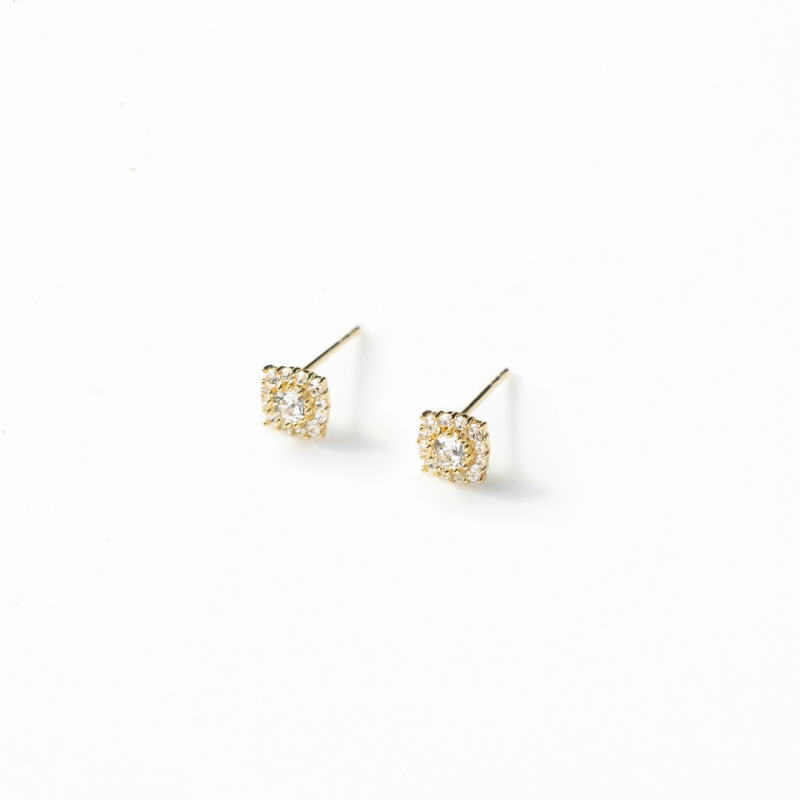 9K GOLD - EDITH STUD EARRINGS